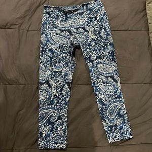 Blue Onzie capri yoga leggings size S/M